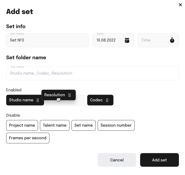 Preset File Nomenclature